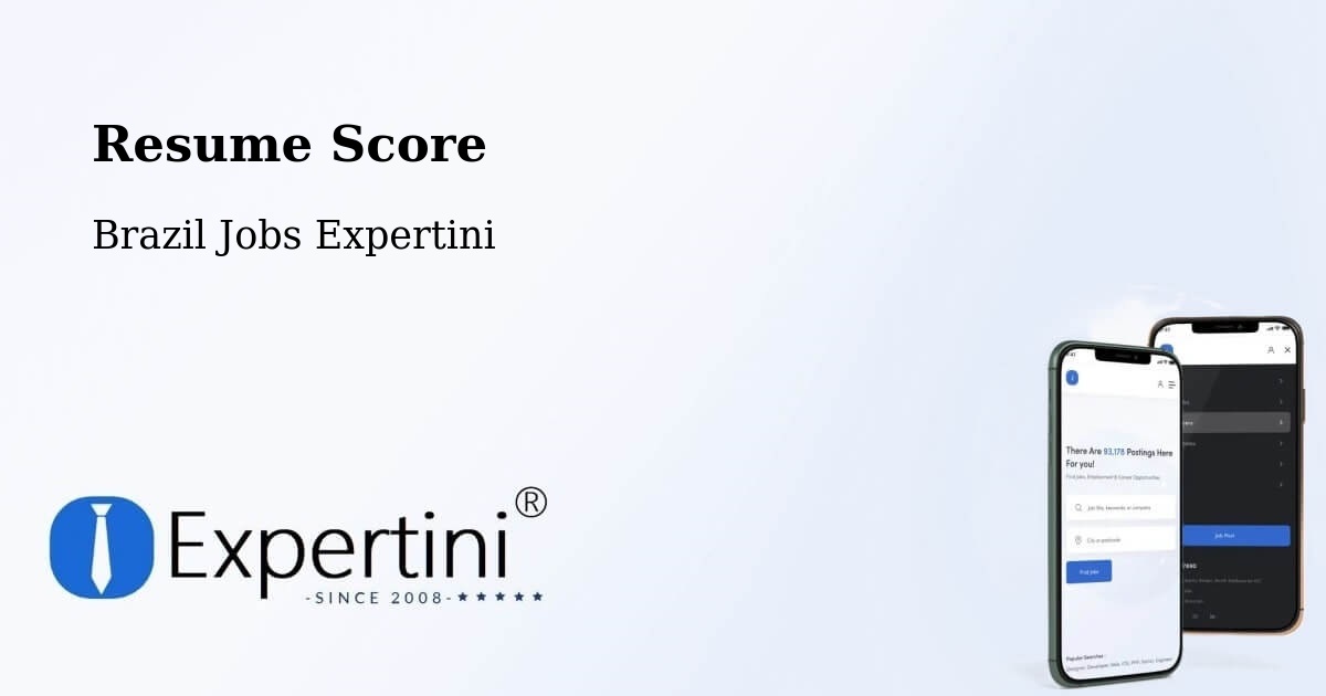 Resume Score & Job Description Match Tool – Pequizeiro - Brazil Jobs Expertini